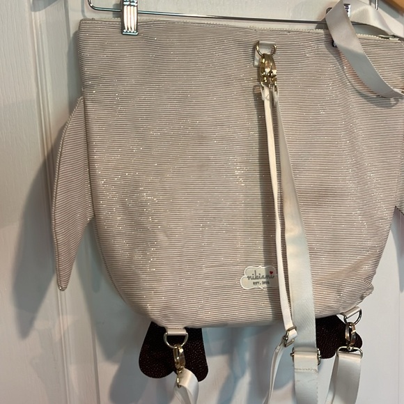 Swimming bag Forever Young Backpack - Golden Glitter Owl. - Picture 8 of 13